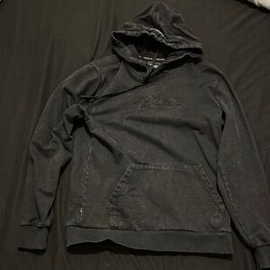 Black Hoodie with Embroidered Logo